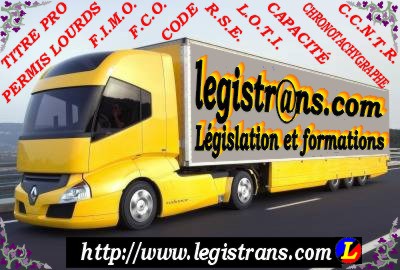 site de législation et formations du transport routier